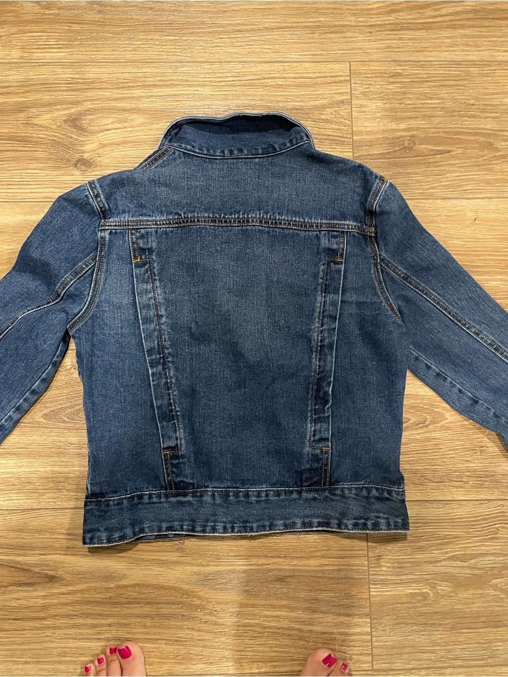 Free People Vintage-Inspired Blue Denim Jacket - Picture 4 of 4